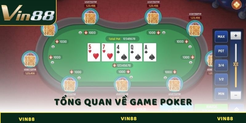 Thông tin tổng quan về game Poker Vin88 